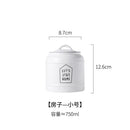 Ceramic Lid Sealed Cans Candy Cans Household Snack Storage Bottle Coffee Beans Tea Cans Kitchen Multigrain Storage Container