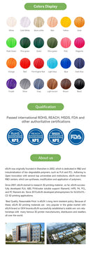 eSUN 3D Printer Filament PLA+ 1.75mm Dimensional Accuracy +/- 0.03mm 1KG (2.2 LBS) Spool 3D Printing Material For 3D Printers