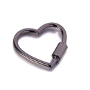 Heart Shaped Opening Buckle Metal Spring Gate Ring Keychain Dog Chain Clip Hook Handbag Belt Connection Buckles DIY Accessories