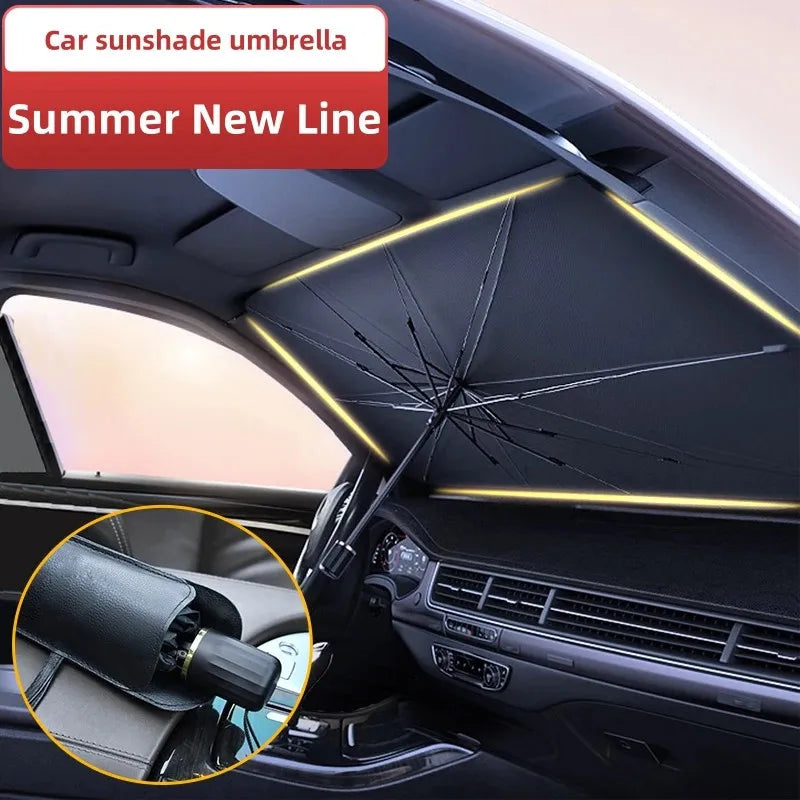 Car Sunshade Umbrella Car Sun Shade Protector Parasol Summer Sun Interior Windshield Protection Accessories For Auto Shading