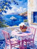 Huacan New Arrivals 2025 Diamond Painting Kit Landscape Diamond Embroidery Boat Seaside Rose Full Handmade Gift
