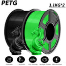 JAYO 2 Rolls 3D High Speed Matte PETG/PETG Filament 1.75mm 600mm/s Print Range High Flow Speedy PETG 3D Printer Filament for 3D