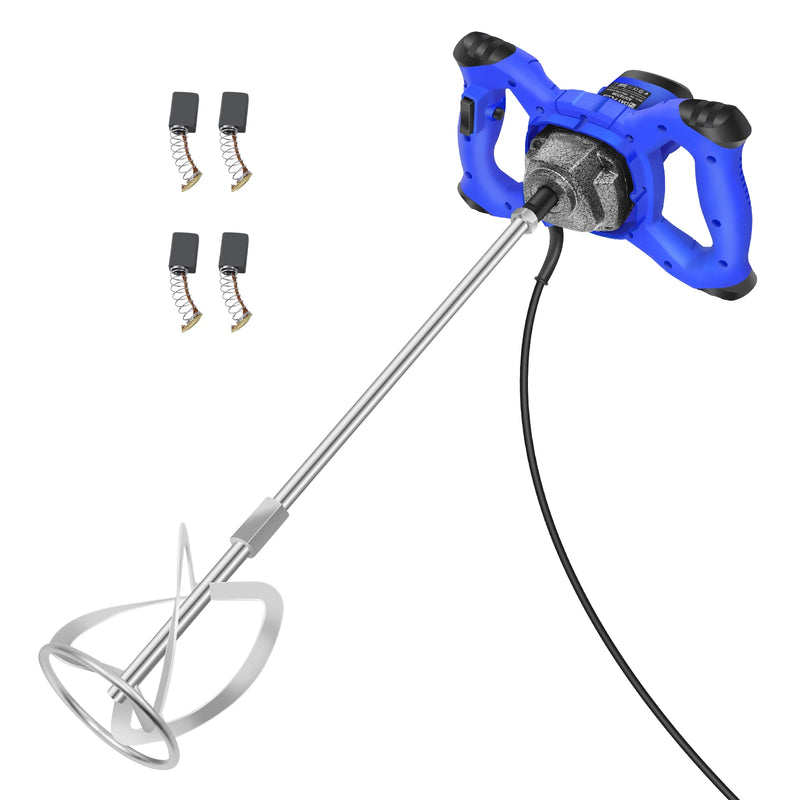 Handheld Paint Concrete Mixer Machine Paddle Mixer Adjustable 6 Speed Stirrer Electric Mix Stirring Tool M14 Mixing Rod 2600W