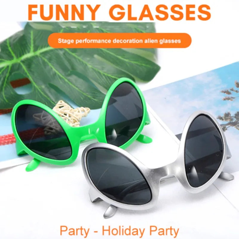New Alien Glasses Funny Holiday Party Sunglasses Halloween Adults Kid Party Supplies Rainbow Lenses ET Sun Glasses Shades