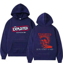 Hoodies THE EXPLOITED Theme Singer Graphic Printing Clothing Hooded Hip Hop Casual Unisex Autumn Winter Fleece Sweatshirts
