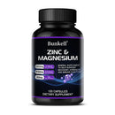 Zinc + Magnesium - Helps Maintain Healthy Nerves and Muscles, Improves Energy, Vitality, and Fights Daily Stress and Fatigue