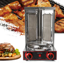 Doner Grill 3000 W LPG Kebap Grill 220 V Gas Doner Kebab Machine for Chicken Turkey Tacos Kebap, Stainless Steel, Black