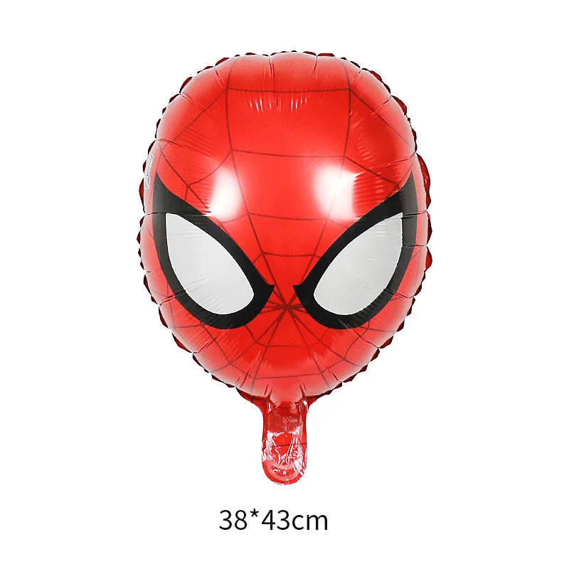 Spiderman Birthday Decorations New Spiderman Aluminum Film Balloon Disposable Tableware Party Plates Straw Supplies Baby Shower