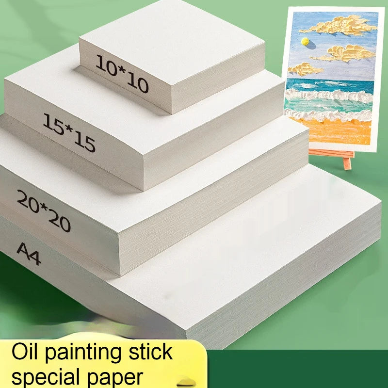 Oil Pastel Paper Painting 200g A4 Sketch Blank Drawing Cardboard 32k/16k Heavy Color Artist A5 Oil Painting Stick Special Paper