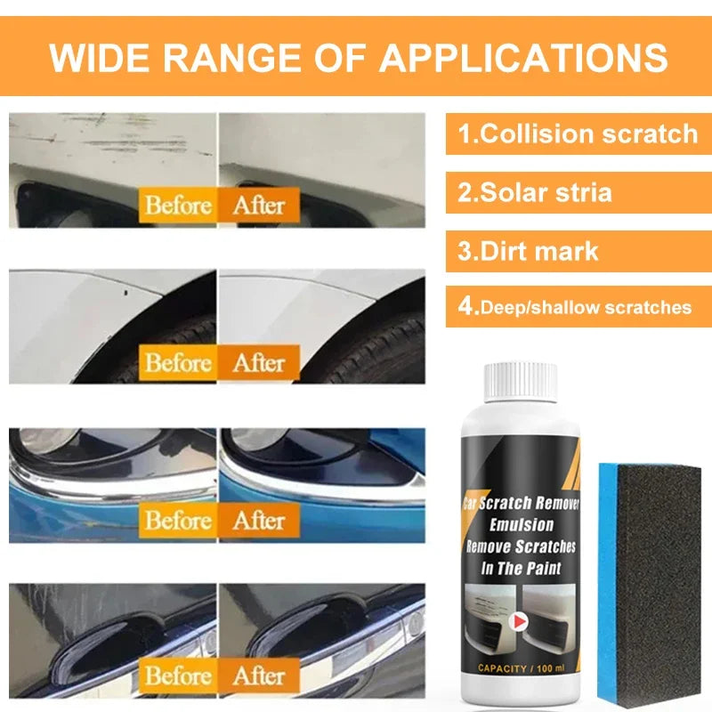 Car Scratch Remover Paint Care Tools Auto Swirl Remover Scratches Repair Polishing Auto Body Grinding Compound Anti Scratch Wax