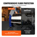 SucceBuy Garage Tiles Interlocking 12in25/50PcsGarage Floor Covering Tiles Non-Slip Double-Sided Texture for Garages Repair Shop