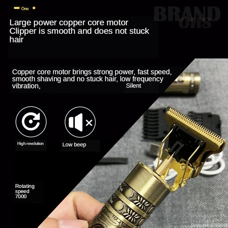 T9 Cordless Electric Hairber Shaver Hair Trimer Home Appliances Travel Barber Razors Shaving Machine for Men Trimmer Man