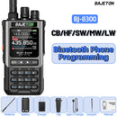 BinTolk BT8200 Walkie Talkie Long Range 10W Tri Power Full Band Wireless Bluetooth Phone Programming Noise Reduction Ham Radio