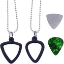Guitar Pick Holder Guitar Picks Storage Necklace Portable with 6 Picks for Bass Electric Guitar Gifts Musicians Music Lovers