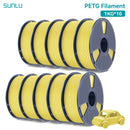 SUNLU 10KG PETG/ABS Filamente 10 Rollen 3D-Filament 1KG/Rolle 1.75mm 100% Filament ordentlich aufgereiht für den 3D-Druck aus der EU USA
