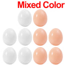 60/10PCS Plastic Simulation Eggs Easter DIY Painted Eggs Happy Eatser Fake Eggs Home Festive Party Decor Supplies Kids Gift Toys