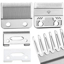WAHFOX Groove Tooth Unique Design Pro 2 Holes Hair Trimmer Replacement Blades Set For Wahl Hair Clipper Fit Magic Clip