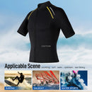 1.5MM Wetsuits for Mens Womens Front Zip Diving Suits Neoprene Short Sleeve Wet Suit for Surfing Diving Swimming Snorkeling