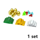 MOC Creative Building Blocks Dollar Cents Money Coins Cash Bill City Gold Silver Treasure Chests Bricks 3069 30385 Printed Tile