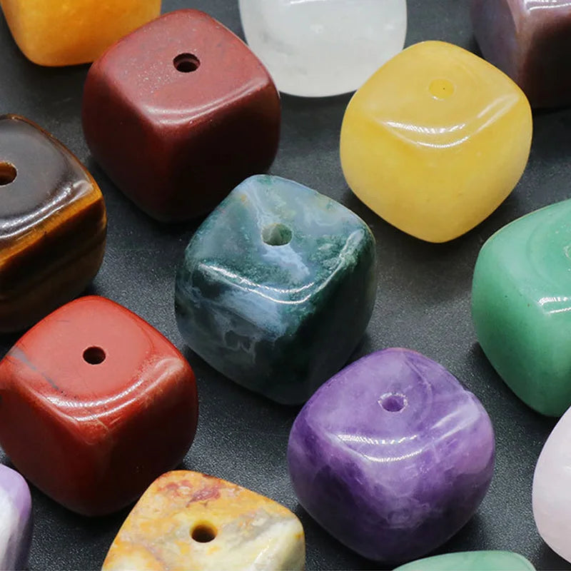 1pc Cube Natural Quartz Stone Incense Stick Holder Censer Crystal Healing Agate Incense Base Stand Burner Aromatherapy