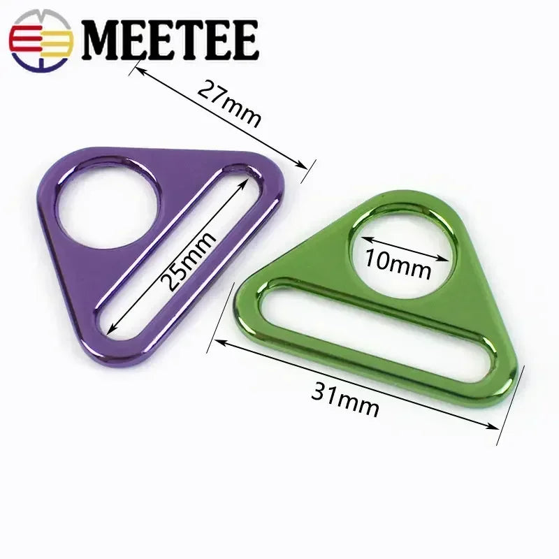 10-50Pcs 25mm Metal Buckle for Bag Strap Backpack Belt Adjuster Clasp Webbing Bikini Anti-skid Hook DIY Garment Accessories