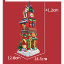 Woma 1084PCS XMAS Eve Count Down Tower Model Bricks Building Blocks For Children's Christmas  Gift