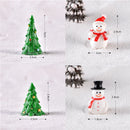 Christmas Figurines Miniatures Santa Claus Snowman Elk Ornaments for Home Merry Christmas Decoration Party Resin Craft New Year
