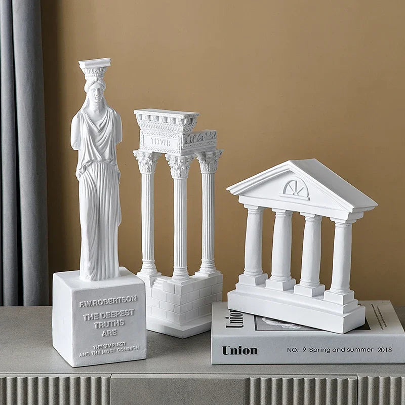 Nordic Decoration Accessories Creative Classic Greek Architectural Sculpture Goddess Statues for Decoration Nordic Style Decor