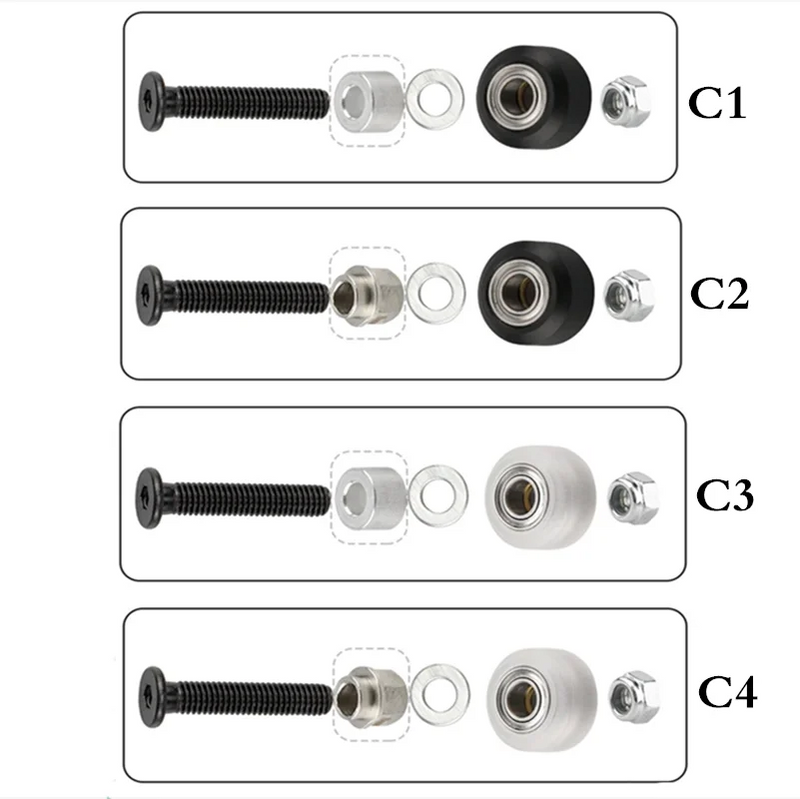 10Sets/Lot Openbuilds Strong Dual Mini Solid V Wheel Kit for V-Slot Linear Rails 3D Printer CNC Engraver Camera Silder