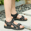 New Fashion Summer Leisure Men Shoes Beach Sandals High Quality Genuine Leather Sandals Soft Large Size Men's Sandals Size 38-48