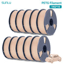 SUNLU 10KG PETG/ABS Filamente 10 Rollen 3D-Filament 1KG/Rolle 1.75mm 100% Filament ordentlich aufgereiht für den 3D-Druck aus der EU USA