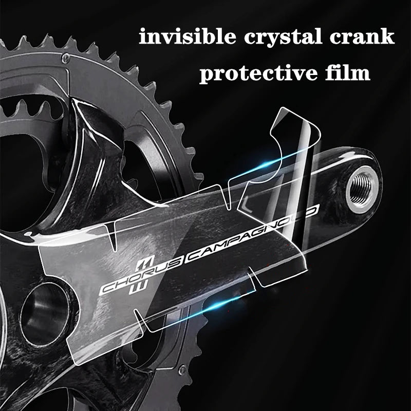 Road Bike Crank Protective Film Carbon Fiber Universal Crank Guards Protective Film Anti-collision Road Bicycle Crank Stickers