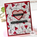 Valentine's Day Love Heart Metal Cutting Dies Clear Stamps Stencil for Scrapbook Diary Decoration Embossing Template DIY Card