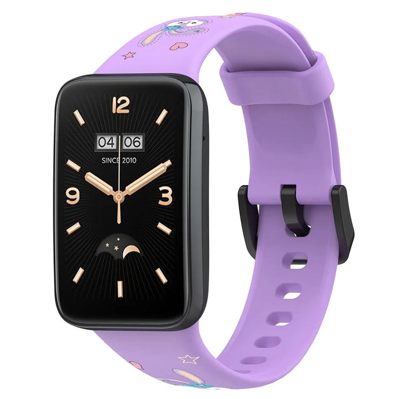 Printed Silicone Strap for Xiaomi Mi Band 7 Pro Smart Bracelet Wristband Accessories