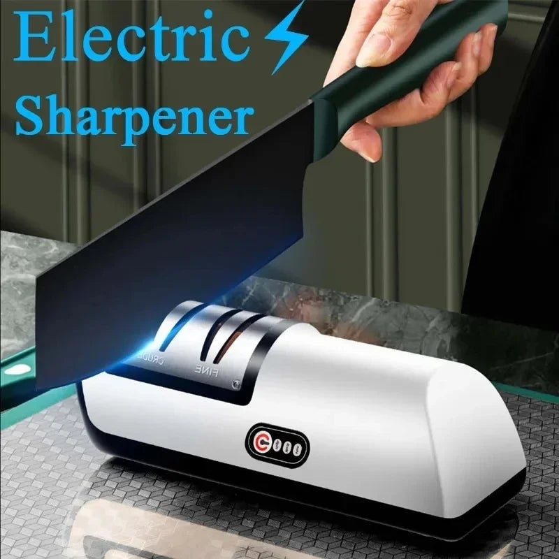 PK Xiaomi USB Electric Knife Sharpener Automatic Adjustable Rechargable Kitchen Knives Scissor Home Fast Sharpening Kitchen Tool