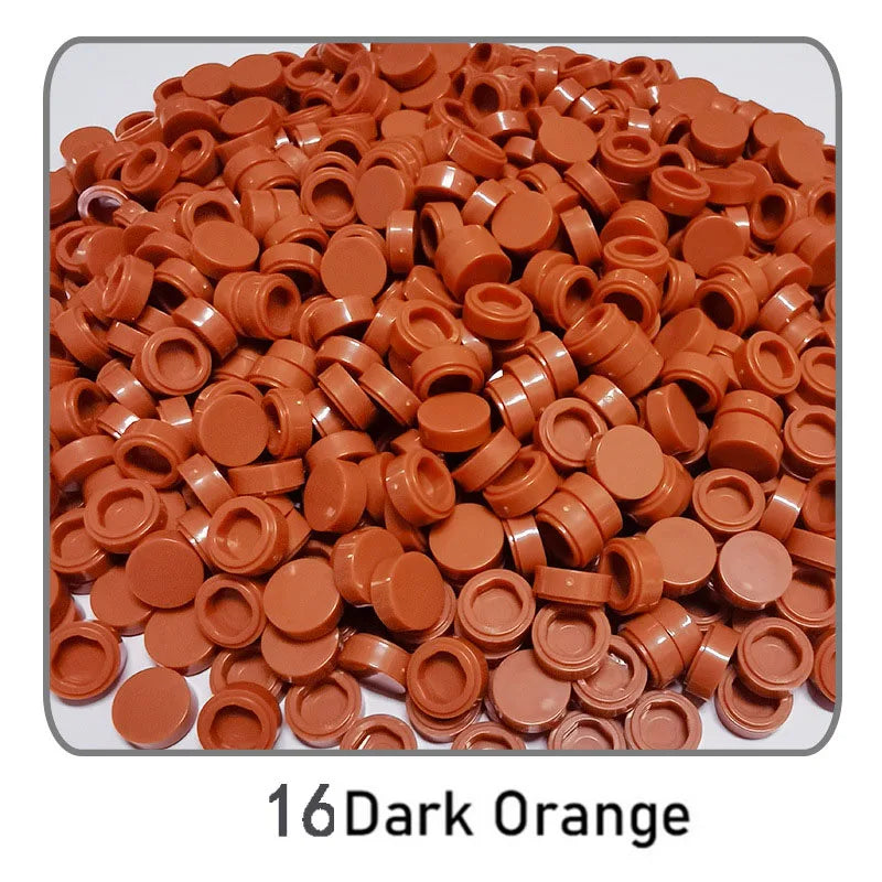 1000pcs DIY Pixel Art Bricks1x1 Round Tile Building Blocks Compatible with 98138 Anime Figure Assemble Toys Gift for Children