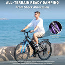 HITWAY Electric bike, 28 electric bikes, city e-bike with removable battery 36V 12Ah, motor 250W, 7 speeds