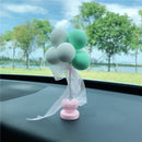 Car Ornaments Nodding Balloon Car Dashboard Decor Shaking Head Toys Bobblehead Car Accessories  accesorios para auto