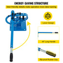 SucceBuy Pipe Bender YP-9 Manual Bench Steel Tube Bending with 7Dies 1-3in Multifonction Compact Flat Bar Rod Brake Bends Tool