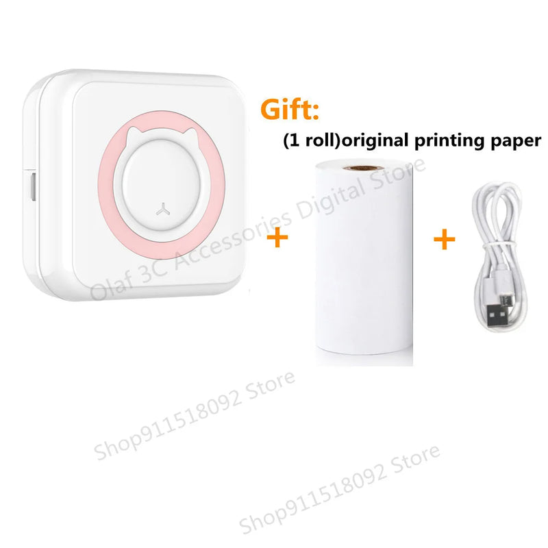 NEW Mini Portable Printer Thermal Adhesive Label Printers Photo Sticker Impresora Portátil Inkless Print For Mobile IOS Android