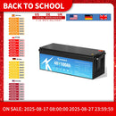 48V 100Ah LiFepo4 Battery with 200A Bluetooth BMS, 10 Years-Lifetime, Perfect for Golf Carts, Boat, Trolling Motor, Lawn Mower