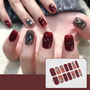 Semi Cured Gel Nails Art Stickers Fashion Solid Color Manicure Decal UV LED Lamp Need Gel Nail Decals Nail Sticker Decoration