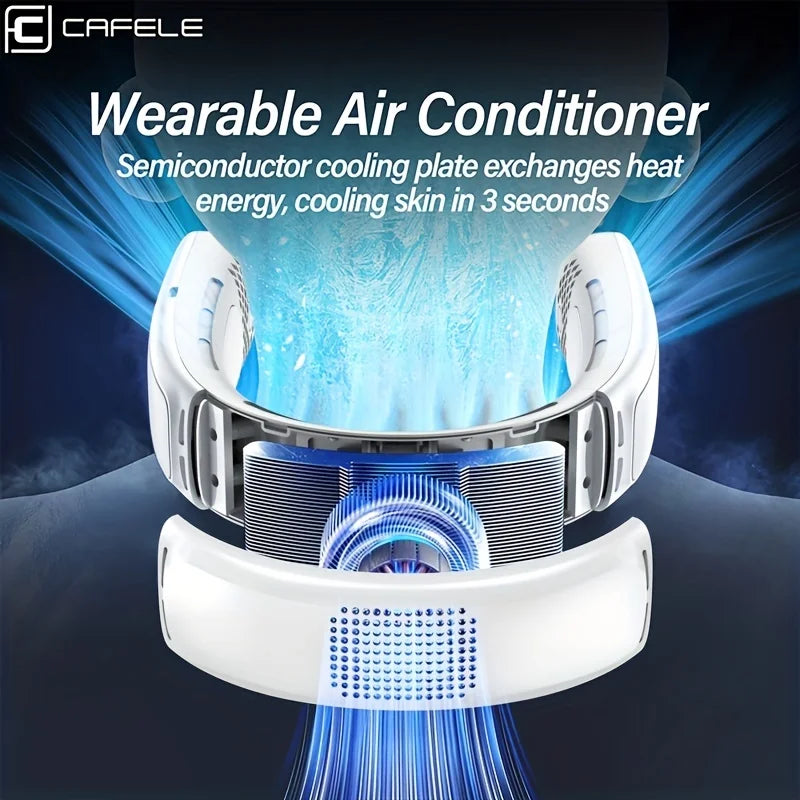 Hang Neck Fan Air Conditioner Cooling 360-Degree Surround Neck Bladeless Mute Portable Fan With Refrigeration Function