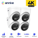 ANNKE 4K IP Camera Outdoor Indoor Weatherproof Turret 4K Video Surveillance Cameras Audio Recording CCTV Cameras 8MP POE Cameras