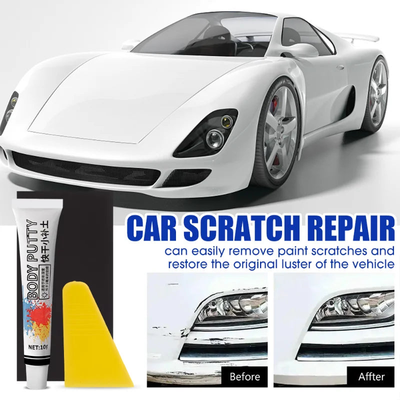 Car Scratch Repair Paste Car Dent Filler Putty Quick Dry Auto Paint Chip Repair Filler for Various Types of Vehicles and Colors