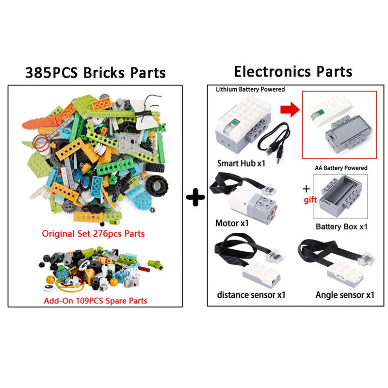 2024 NEW Upgrade 390Pcs The 3rd Generation WeDo 2.0 Core Set 45300 Educational School Robotics STEAM Construction Bricks Kit Toy