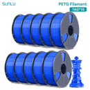 SUNLU 10KG PETG/ABS Filamente 10 Rollen 3D-Filament 1KG/Rolle 1.75mm 100% Filament ordentlich aufgereiht für den 3D-Druck aus der EU USA