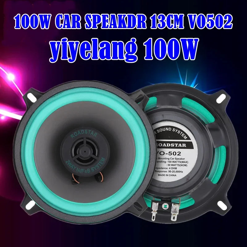 4/5/6.5 Inch Car Speakers HiFi Coaxial Subwoofer Universal Automotive Audio Music Full Range Frequency Car Stereo Speaker