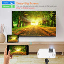 ThundeaL HD Mini Beamer TD90 Nativ 1280 x 720P LED WiFi Beamer Heimkino Cinema 3D Smart Phone Video Film Projektor