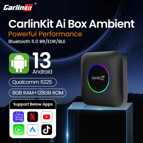 The Road Cabin | Android 13 Wireless CarPlay & Android Auto TV Box, 8+128GB